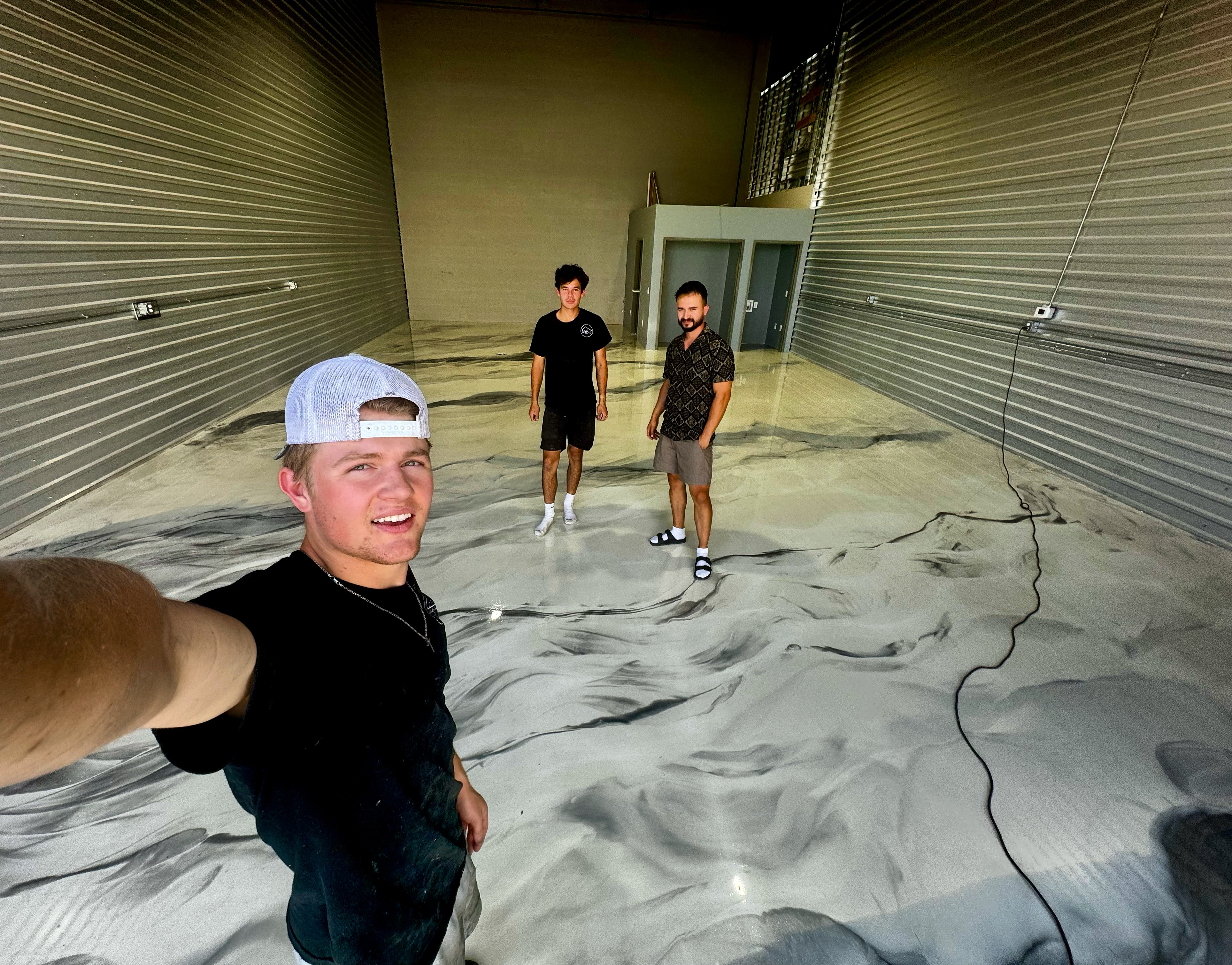 Professional concrete floor coating application in Colorado
